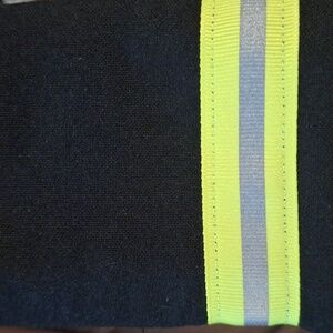 Reflective Black and Yellow Tri Fold Wallet